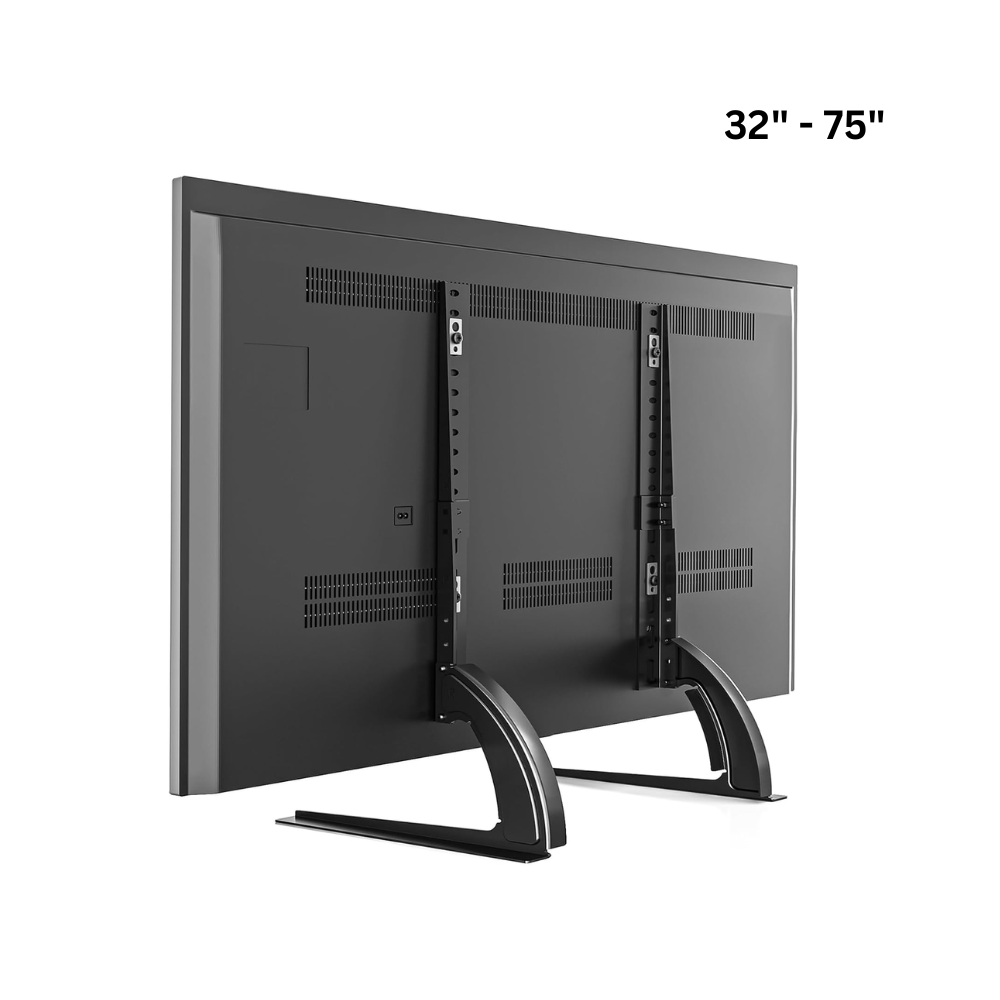 LED Table Top Leg Stand Bracket Riser Base Replacement with Height Adjustable for 32 to 75 Inch view 2