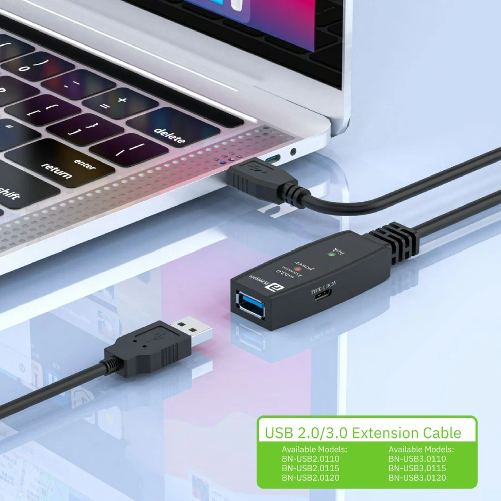 Bungees USB Extension Cable 10m 2.0