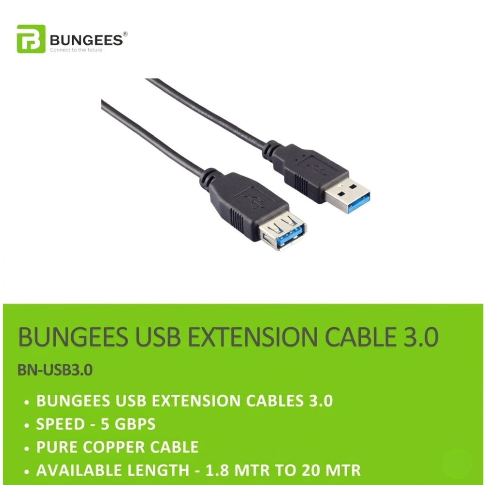 Bungees USB Extension Cable 1.8m 3.0 view 2
