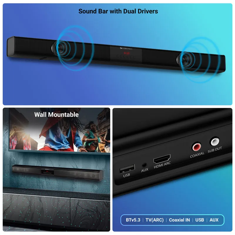 Zebronics Bluetooth Speaker Sound Bar (Sonata 2) 60w view 4