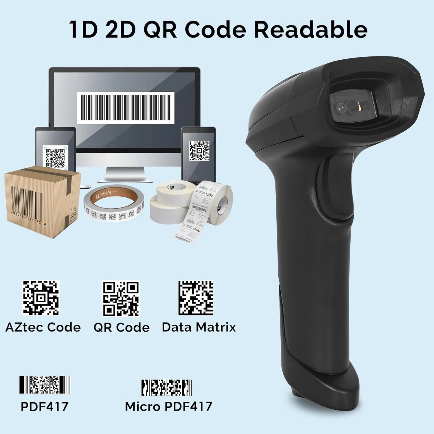 RUGTEK USB Barcode Scanner 2D LS-3002 view 3