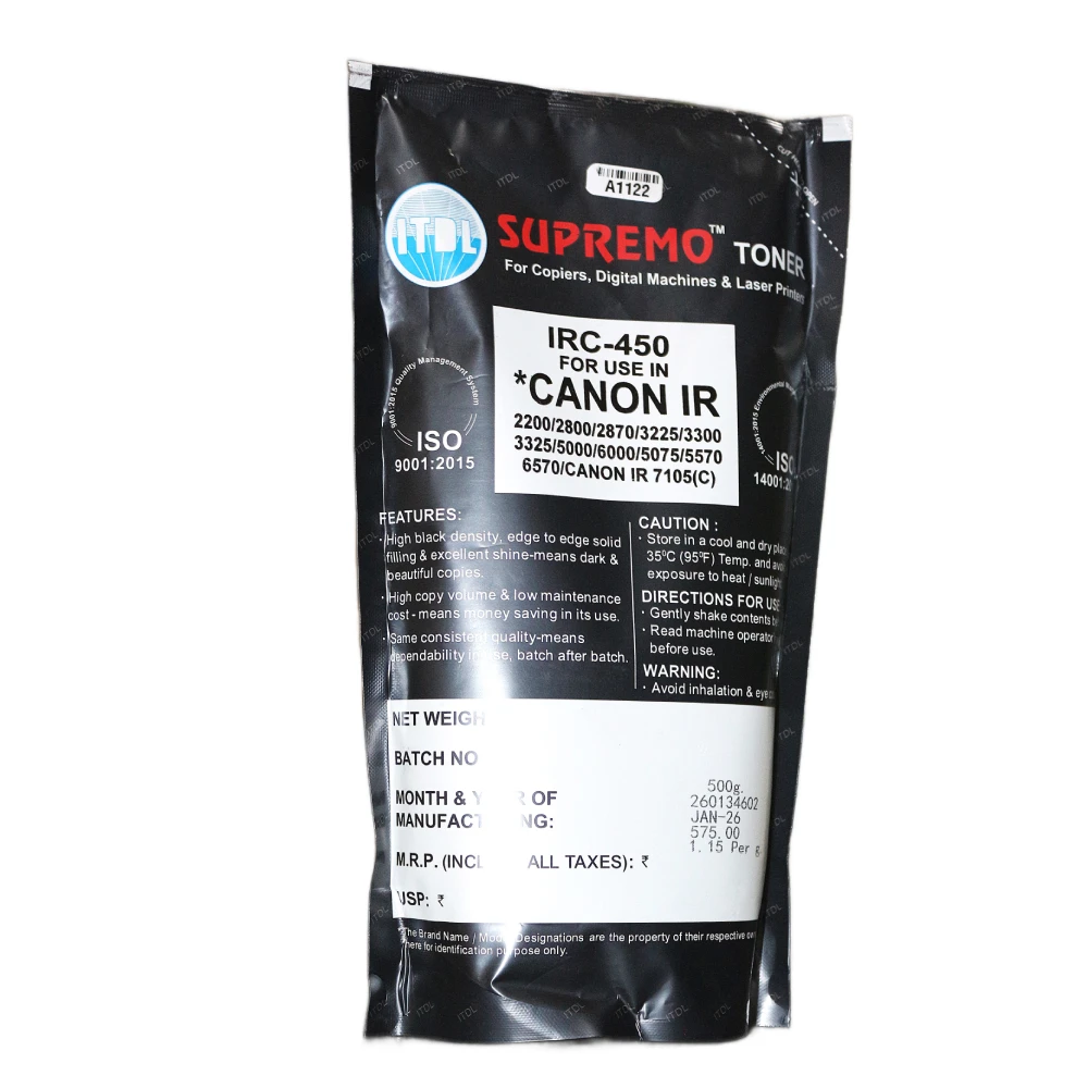 ITDL Copier Toner Powder For Canon IRC-450 500gm Black